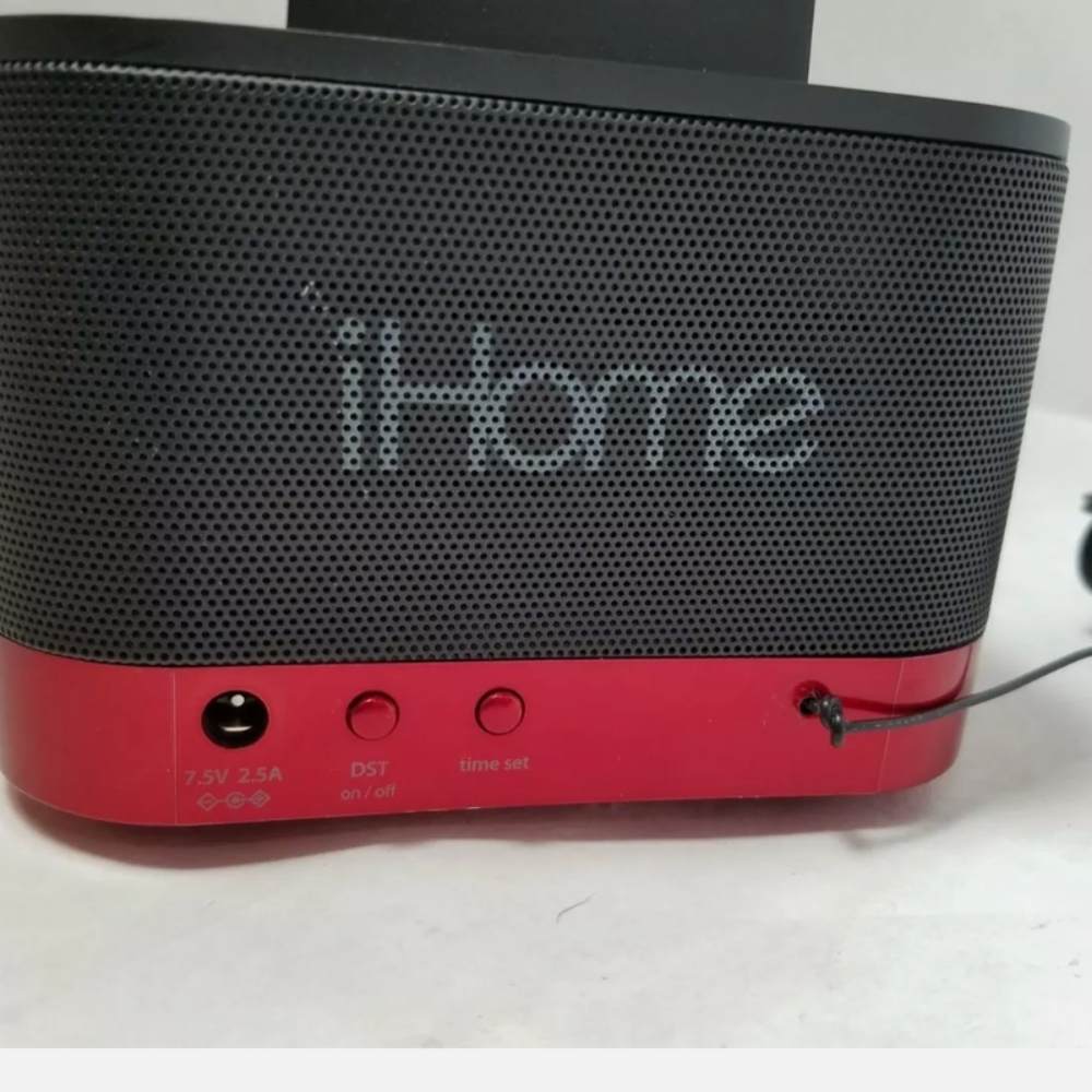 iHome Clock Dock System Kindle Charger Universal iK50 Red speaker - Picture 3 of 6